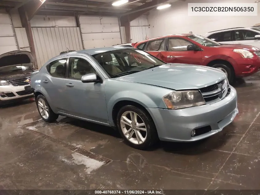 2013 Dodge Avenger Sxt VIN: 1C3CDZCB2DN506350 Lot: 40768374