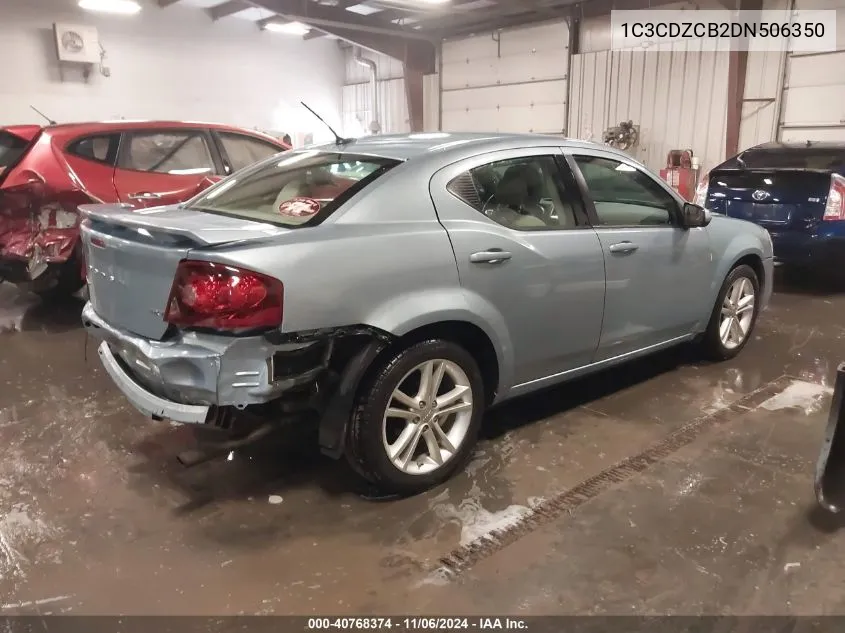 2013 Dodge Avenger Sxt VIN: 1C3CDZCB2DN506350 Lot: 40768374