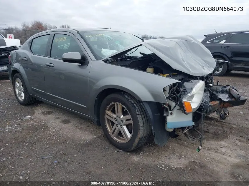 2013 Dodge Avenger Sxt VIN: 1C3CDZCG8DN664073 Lot: 40770198