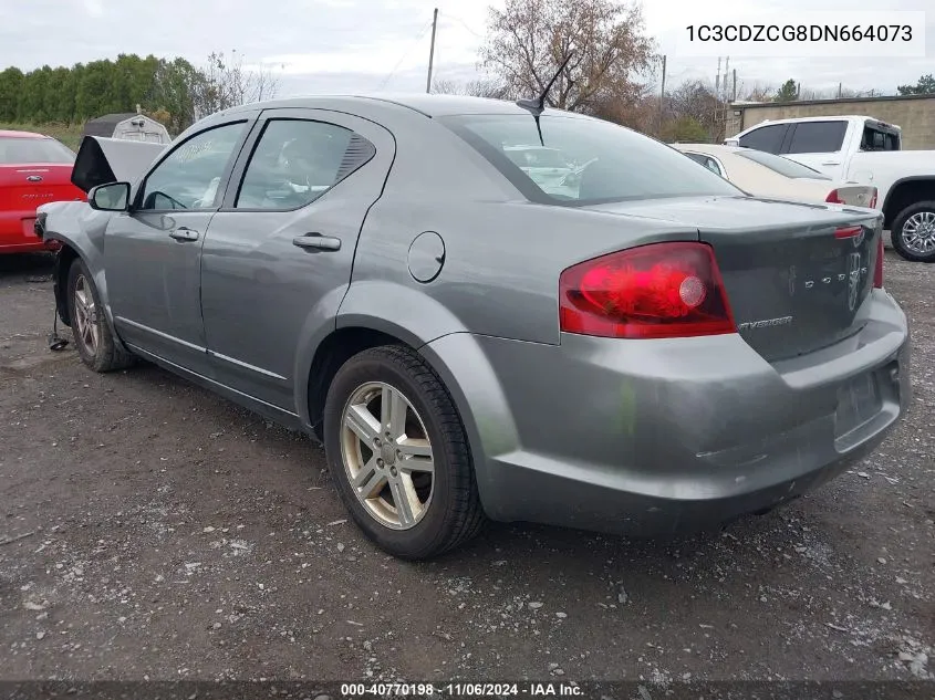 2013 Dodge Avenger Sxt VIN: 1C3CDZCG8DN664073 Lot: 40770198