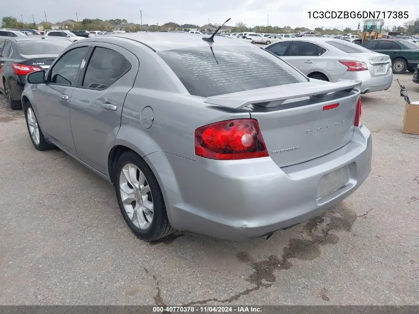 2013 Dodge Avenger R/T VIN: 1C3CDZBG6DN717385 Lot: 40770378