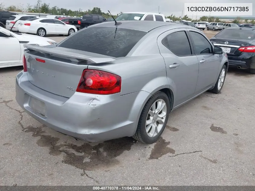 2013 Dodge Avenger R/T VIN: 1C3CDZBG6DN717385 Lot: 40770378