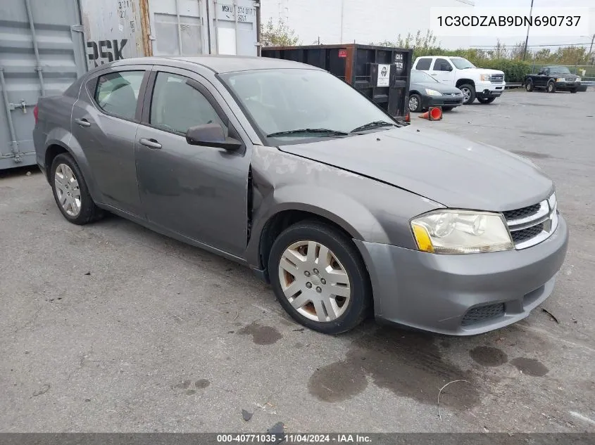 2013 Dodge Avenger Se VIN: 1C3CDZAB9DN690737 Lot: 40771035