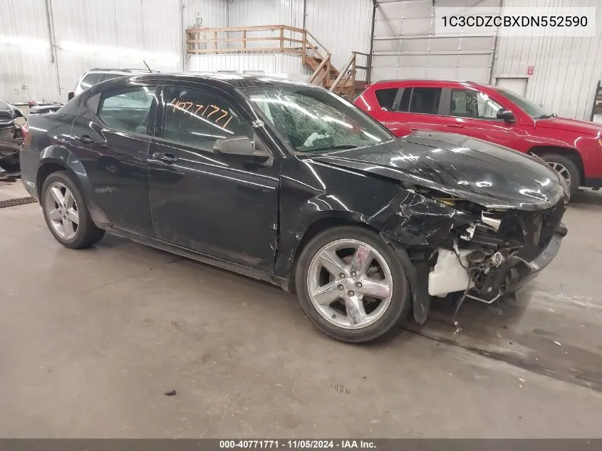 2013 Dodge Avenger Sxt VIN: 1C3CDZCBXDN552590 Lot: 40771771