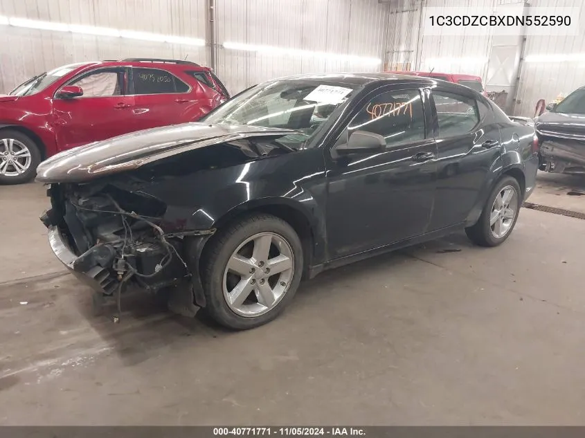 2013 Dodge Avenger Sxt VIN: 1C3CDZCBXDN552590 Lot: 40771771