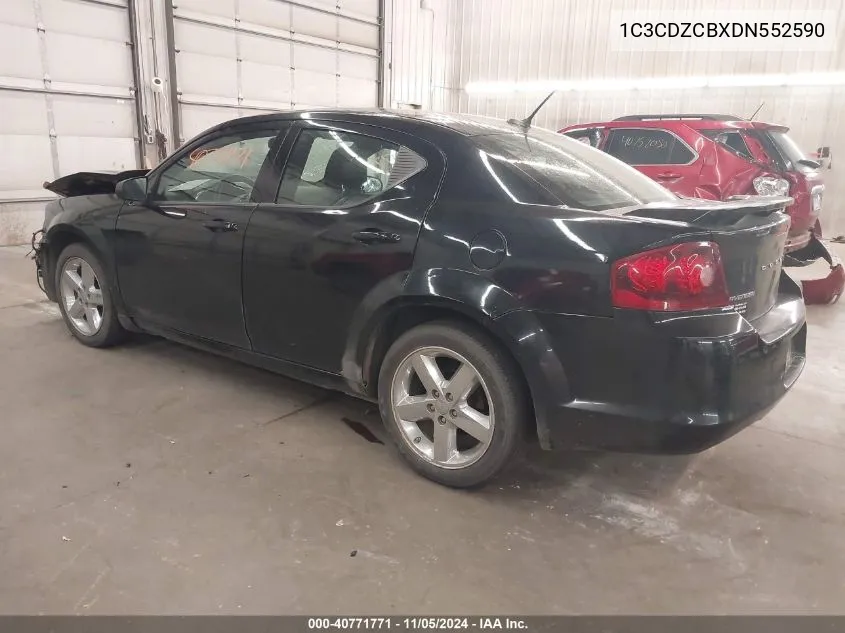 2013 Dodge Avenger Sxt VIN: 1C3CDZCBXDN552590 Lot: 40771771