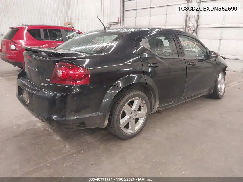 2013 Dodge Avenger Sxt VIN: 1C3CDZCBXDN552590 Lot: 40771771