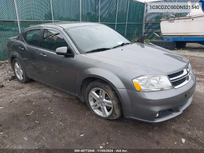 2013 Dodge Avenger Sxt VIN: 1C3CDZCG0DN521540 Lot: 40772548