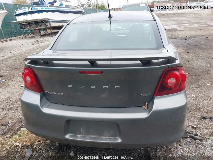 2013 Dodge Avenger Sxt VIN: 1C3CDZCG0DN521540 Lot: 40772548