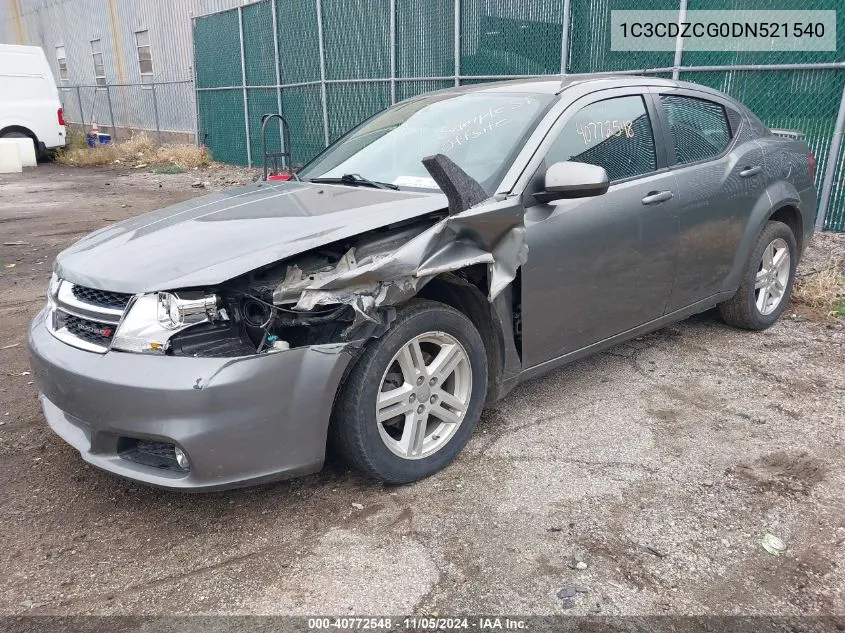 2013 Dodge Avenger Sxt VIN: 1C3CDZCG0DN521540 Lot: 40772548