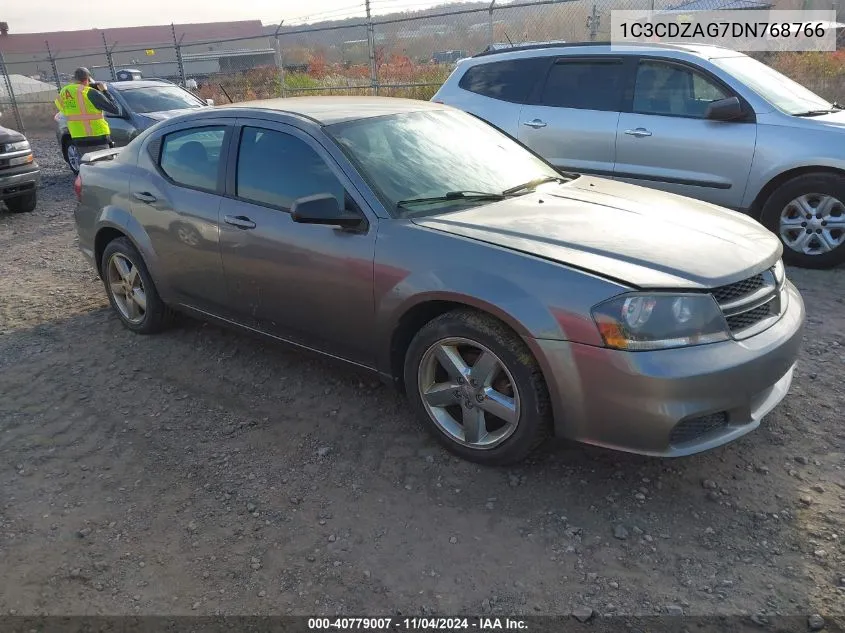 2013 Dodge Avenger Se V6 VIN: 1C3CDZAG7DN768766 Lot: 40779007