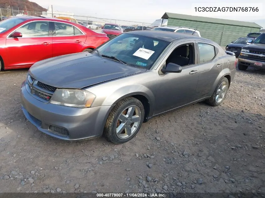 2013 Dodge Avenger Se V6 VIN: 1C3CDZAG7DN768766 Lot: 40779007