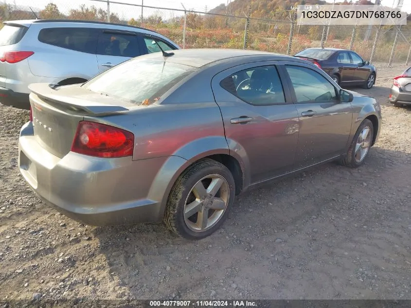 2013 Dodge Avenger Se V6 VIN: 1C3CDZAG7DN768766 Lot: 40779007