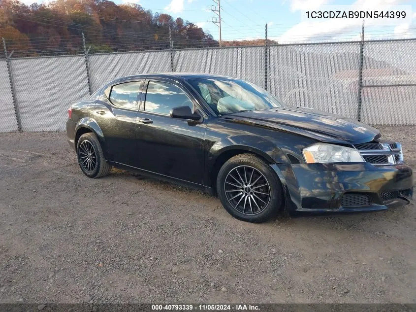 2013 Dodge Avenger Se VIN: 1C3CDZAB9DN544399 Lot: 40793339