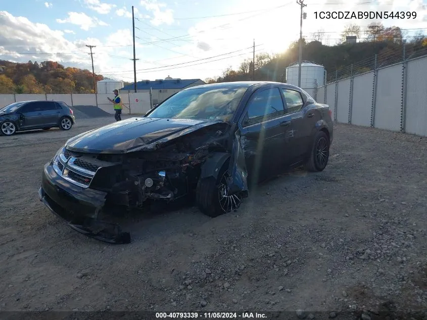 2013 Dodge Avenger Se VIN: 1C3CDZAB9DN544399 Lot: 40793339