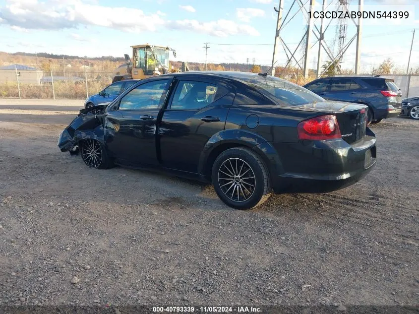 2013 Dodge Avenger Se VIN: 1C3CDZAB9DN544399 Lot: 40793339