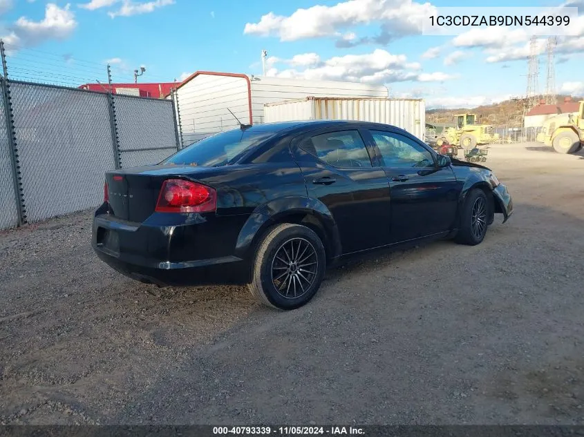 2013 Dodge Avenger Se VIN: 1C3CDZAB9DN544399 Lot: 40793339