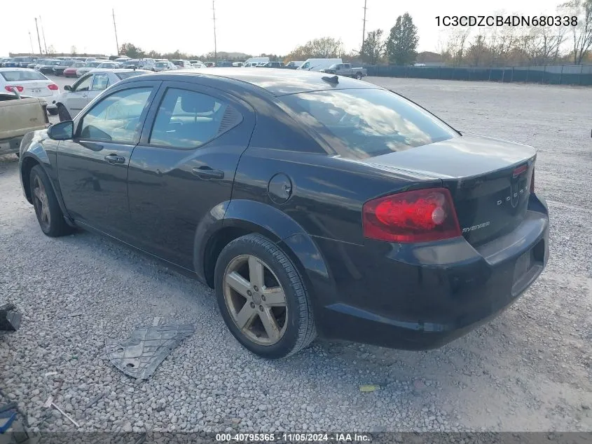 2013 Dodge Avenger Sxt VIN: 1C3CDZCB4DN680338 Lot: 40795365