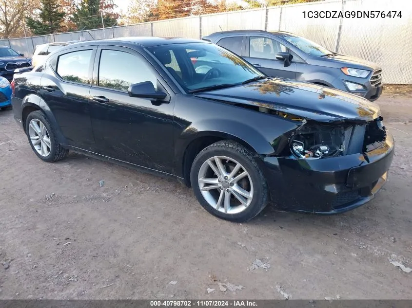 2013 Dodge Avenger Se V6 VIN: 1C3CDZAG9DN576474 Lot: 40798702