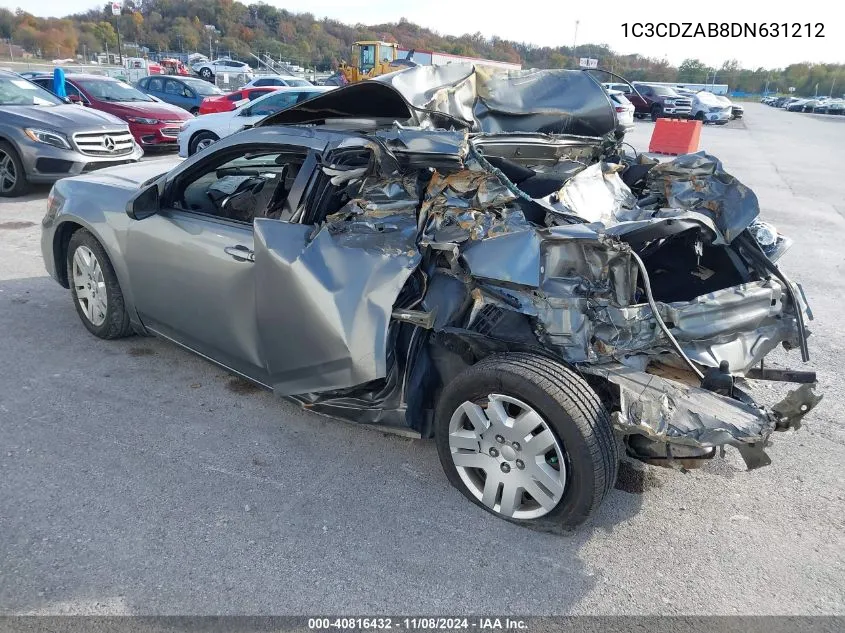 2013 Dodge Avenger Se VIN: 1C3CDZAB8DN631212 Lot: 40816432