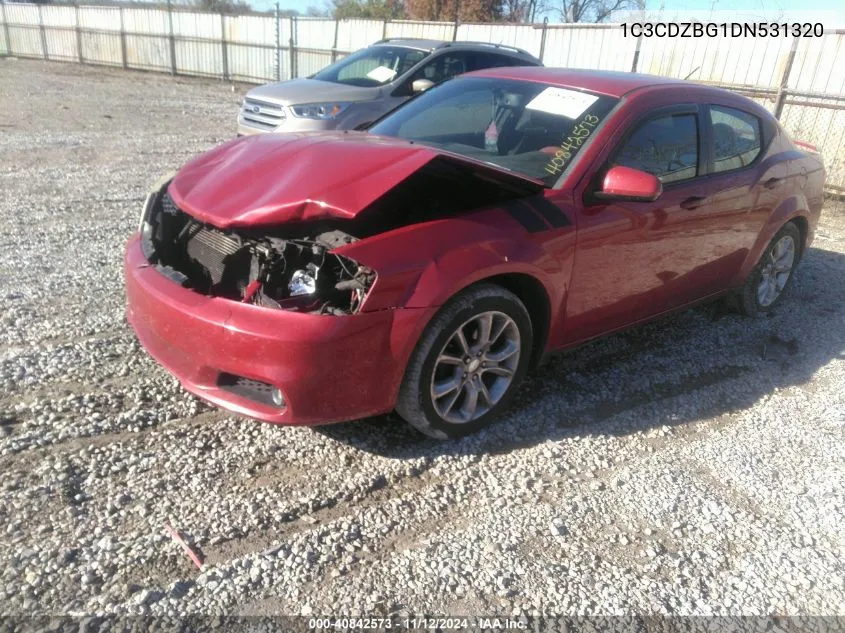 2013 Dodge Avenger R/T VIN: 1C3CDZBG1DN531320 Lot: 40842573