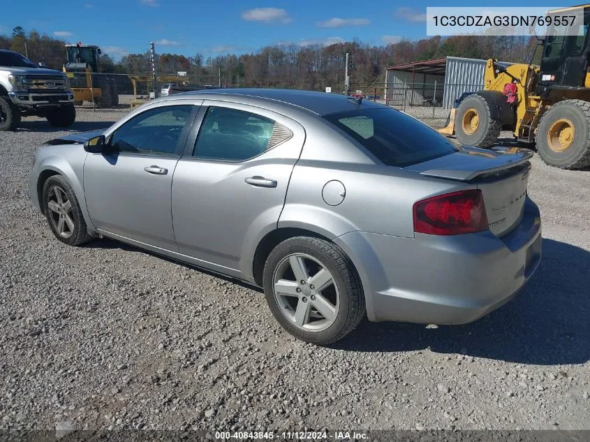 2013 Dodge Avenger Se V6 VIN: 1C3CDZAG3DN769557 Lot: 40843845