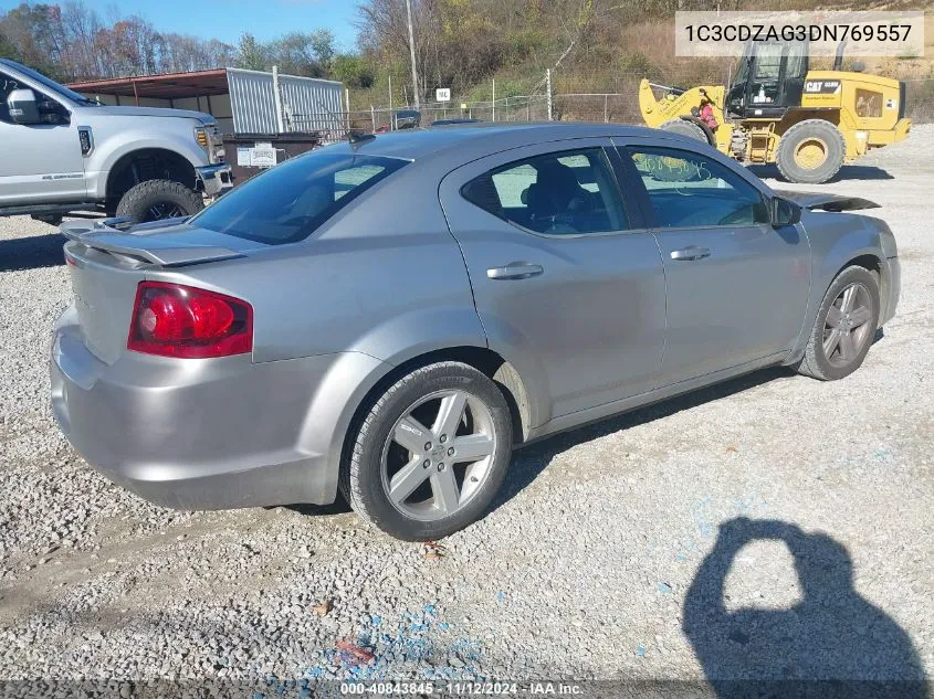 2013 Dodge Avenger Se V6 VIN: 1C3CDZAG3DN769557 Lot: 40843845