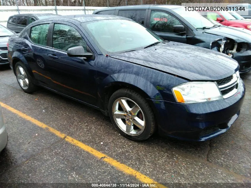 1C3CDZAB2DN611344 2013 Dodge Avenger Se