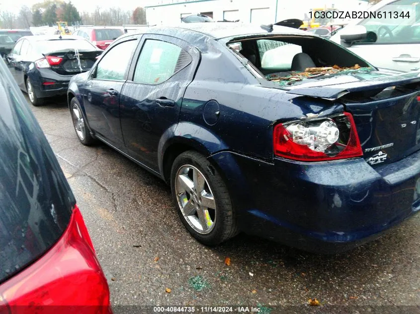 1C3CDZAB2DN611344 2013 Dodge Avenger Se