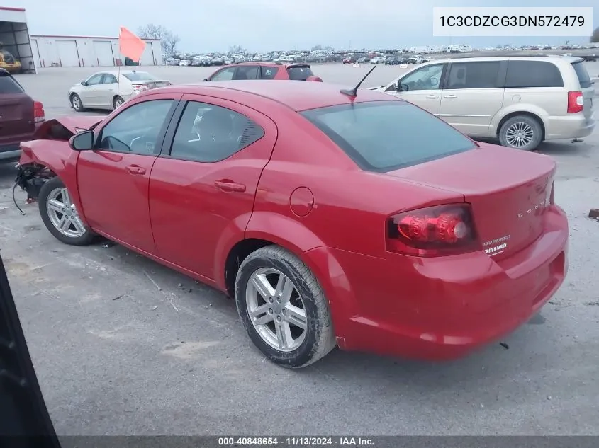 1C3CDZCG3DN572479 2013 Dodge Avenger Sxt