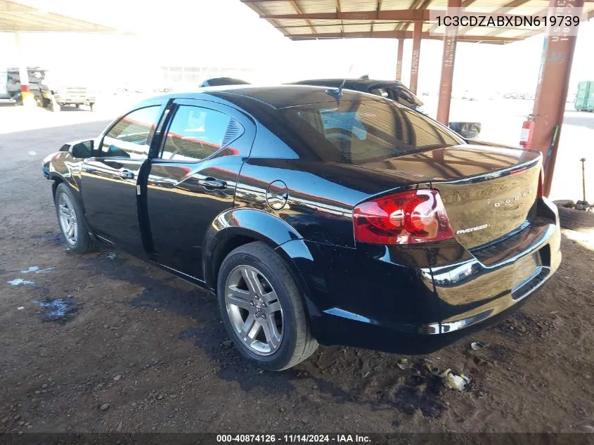 2013 Dodge Avenger Se VIN: 1C3CDZABXDN619739 Lot: 40874126