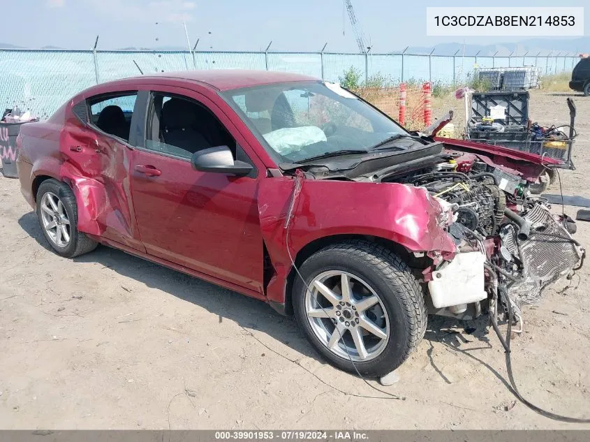 2014 Dodge Avenger Se VIN: 1C3CDZAB8EN214853 Lot: 39901953