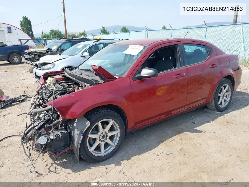 2014 Dodge Avenger Se VIN: 1C3CDZAB8EN214853 Lot: 39901953