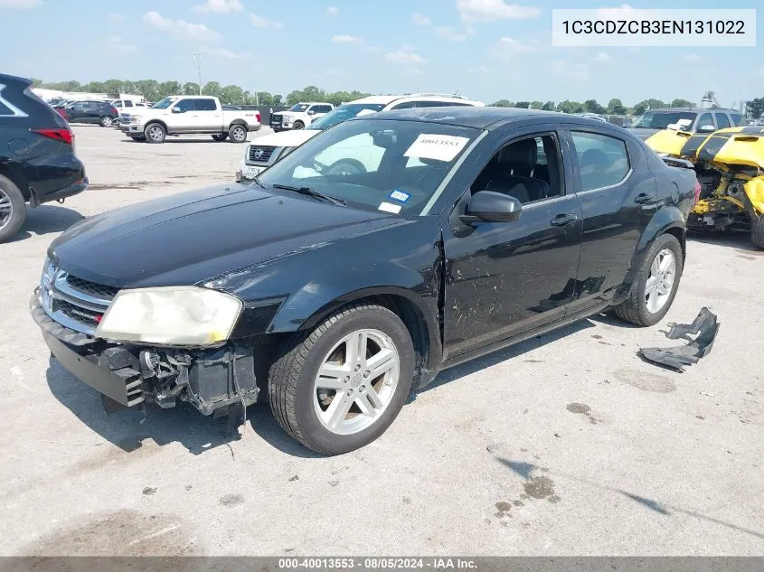 1C3CDZCB3EN131022 2014 Dodge Avenger Sxt