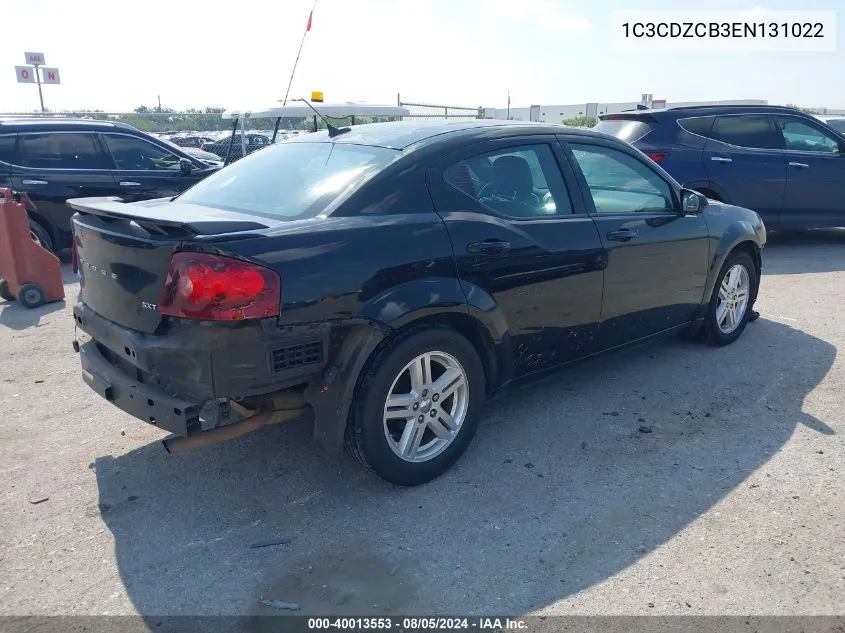 1C3CDZCB3EN131022 2014 Dodge Avenger Sxt