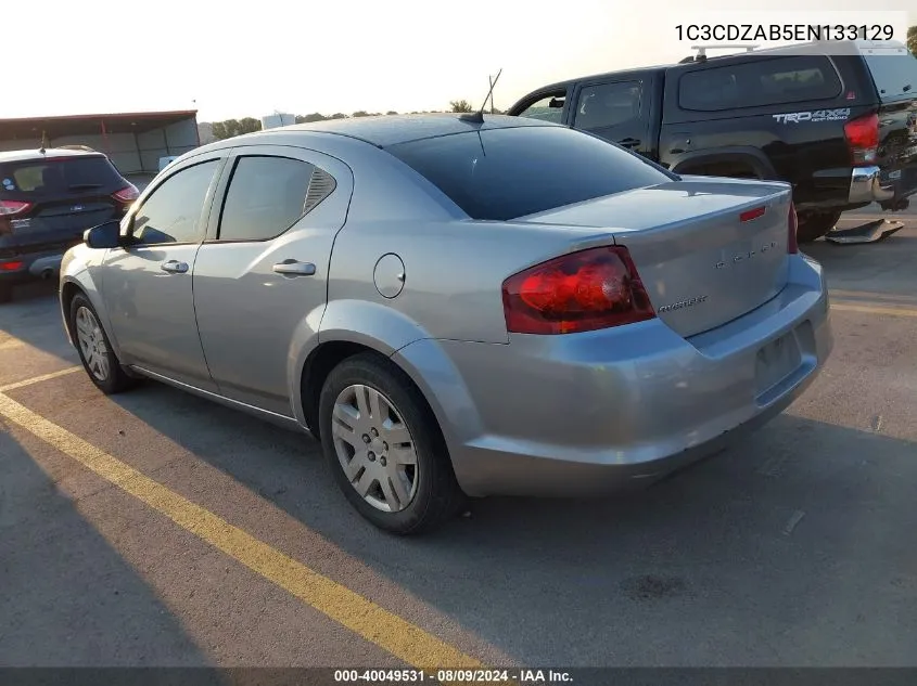 2014 Dodge Avenger Se VIN: 1C3CDZAB5EN133129 Lot: 40049531