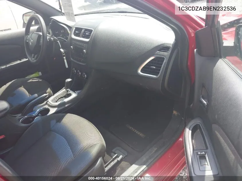 1C3CDZAB9EN232536 2014 Dodge Avenger Se