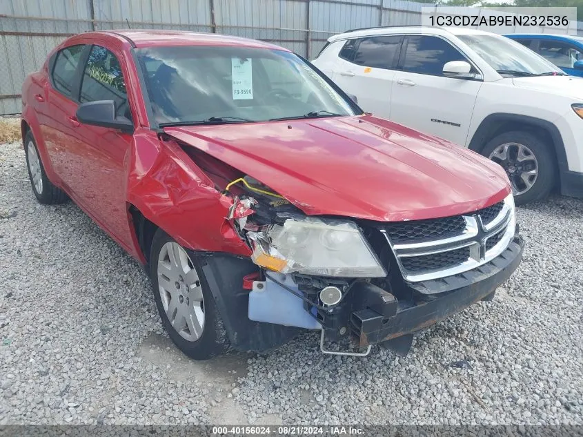 1C3CDZAB9EN232536 2014 Dodge Avenger Se