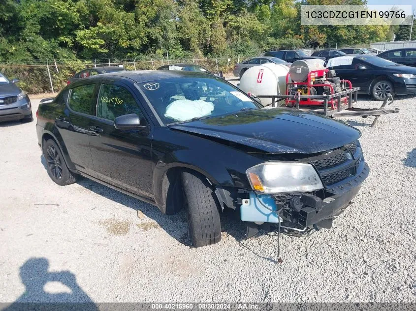 2014 Dodge Avenger Sxt VIN: 1C3CDZCG1EN199766 Lot: 40215960