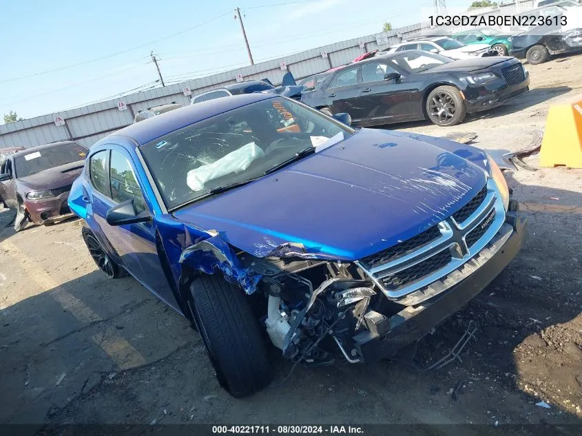 1C3CDZAB0EN223613 2014 Dodge Avenger Se