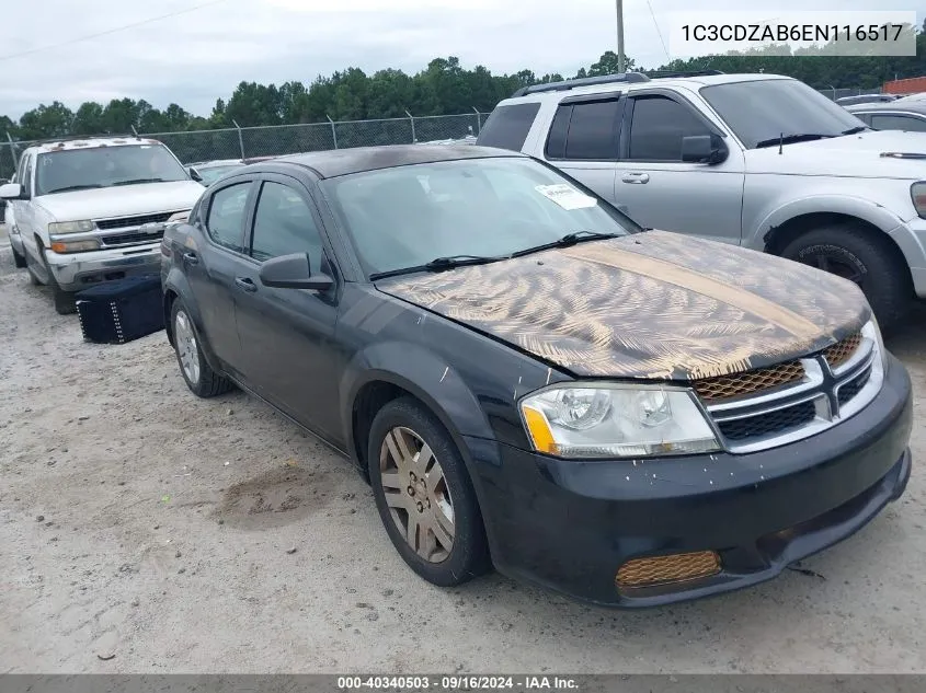 2014 Dodge Avenger Se VIN: 1C3CDZAB6EN116517 Lot: 40340503