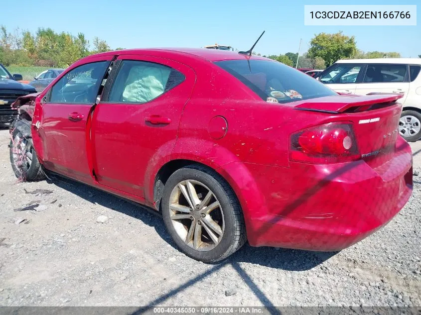 1C3CDZAB2EN166766 2014 Dodge Avenger Se