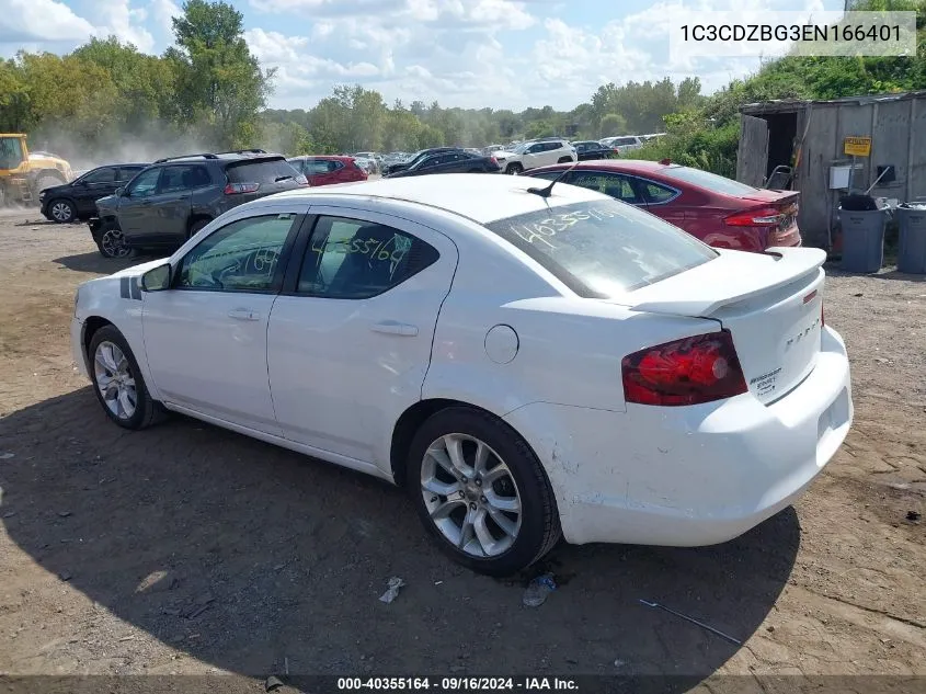 1C3CDZBG3EN166401 2014 Dodge Avenger R/T