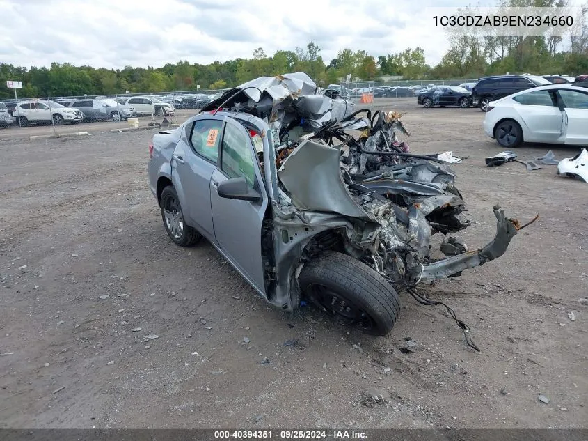 2014 Dodge Avenger Se VIN: 1C3CDZAB9EN234660 Lot: 40394351