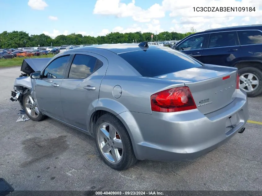 2014 Dodge Avenger Se VIN: 1C3CDZAB3EN109184 Lot: 40409003