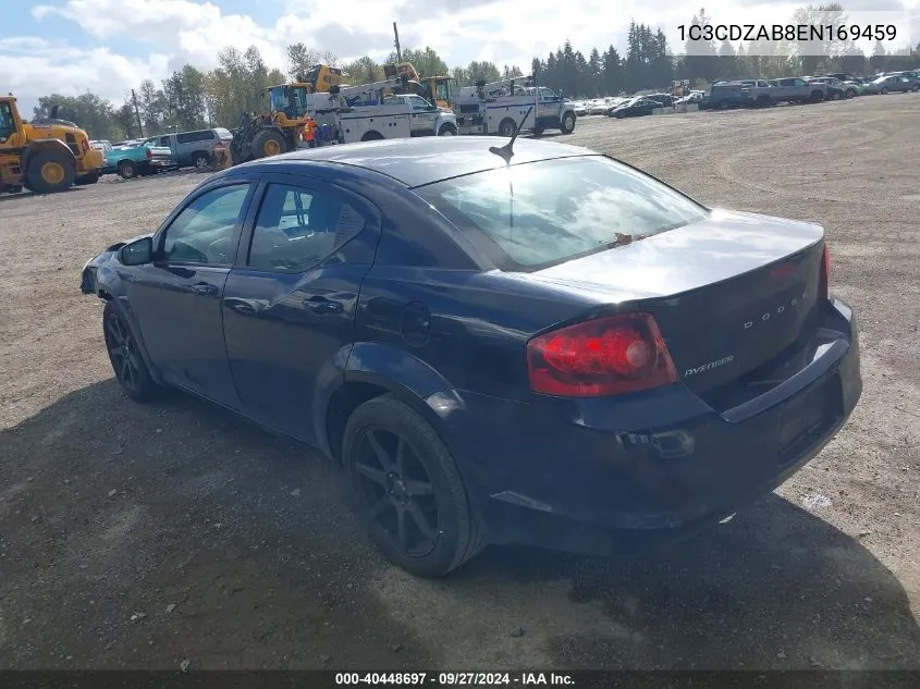 2014 Dodge Avenger Se VIN: 1C3CDZAB8EN169459 Lot: 40448697