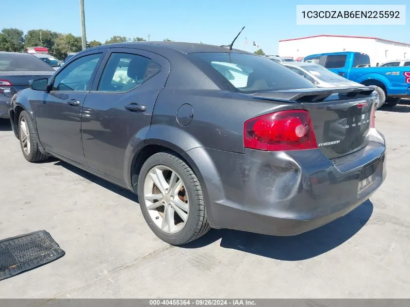 2014 Dodge Avenger Se VIN: 1C3CDZAB6EN225592 Lot: 40455364