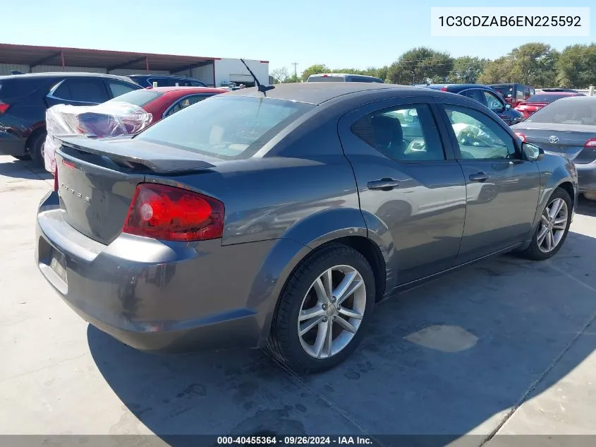 2014 Dodge Avenger Se VIN: 1C3CDZAB6EN225592 Lot: 40455364