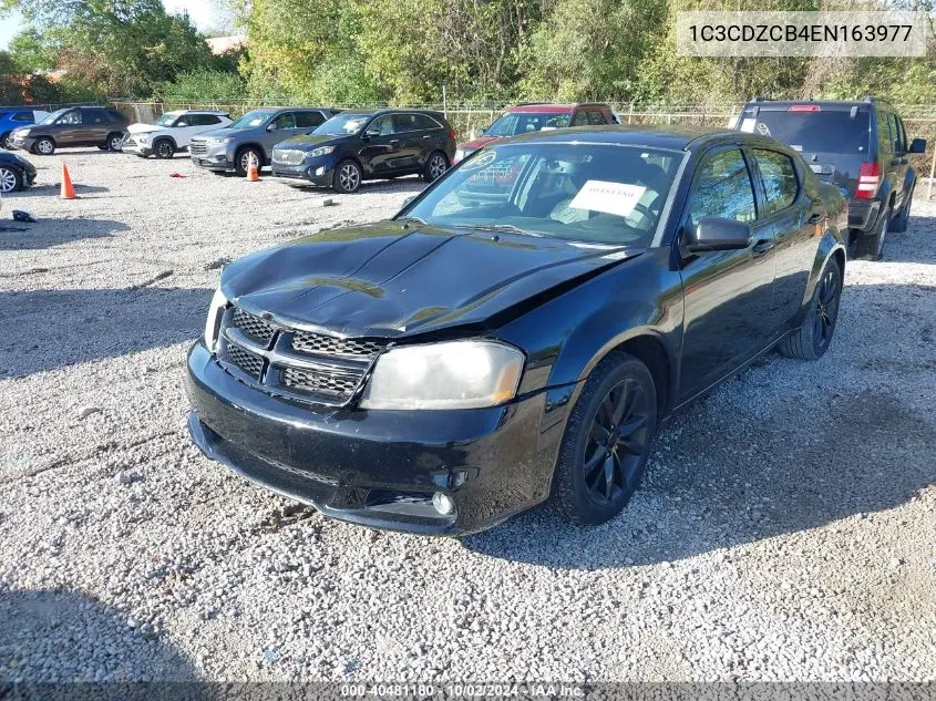 2014 Dodge Avenger Sxt VIN: 1C3CDZCB4EN163977 Lot: 40481180