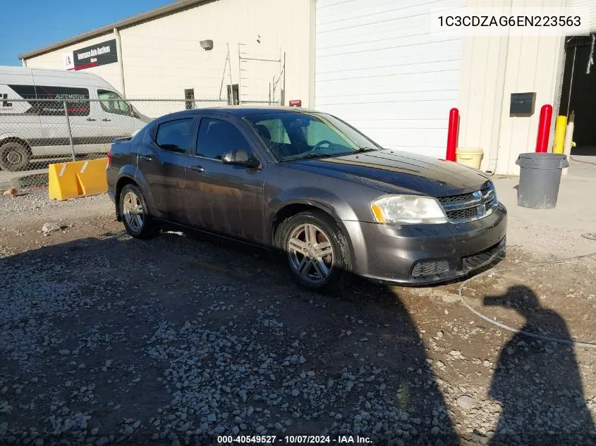 2014 Dodge Avenger Se VIN: 1C3CDZAG6EN223563 Lot: 40549527